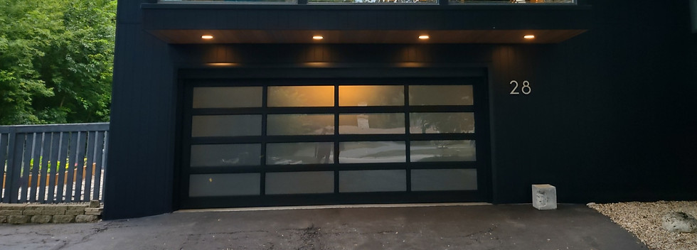 Full-view commercial garage doors installed by Trusted Garage Door Chicago Illinois